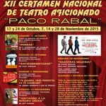 XII Certamen de Teatro Aficionado - Paco Rabal