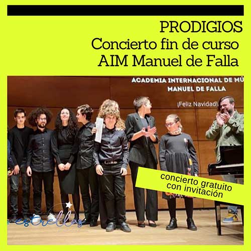 Prodigios al piano. Concierto final de curso