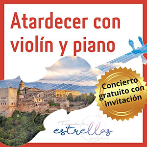Atardecer con violín y piano