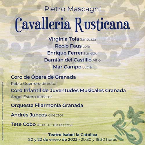 Juventudes Musicales: Ópera Cavalleria Rusticana