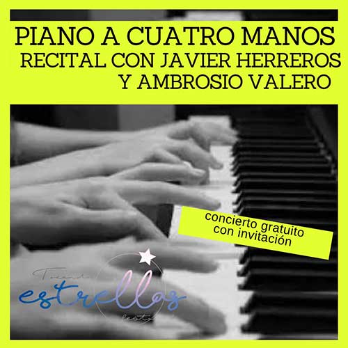 Piano a 4 manos. Ambrosio Valero y Javier Herreros